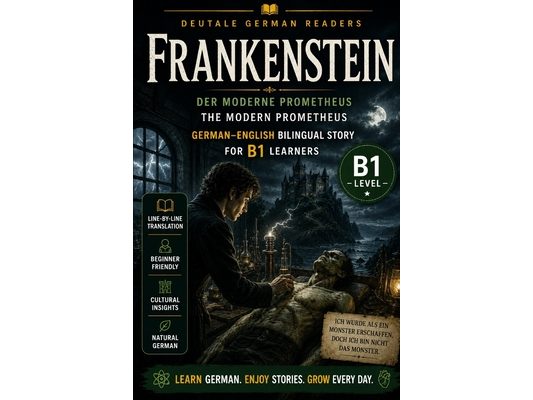 Frankenstein: German-English Bilingual Story for B1 Learners DeuTale: Learn German Through Stories