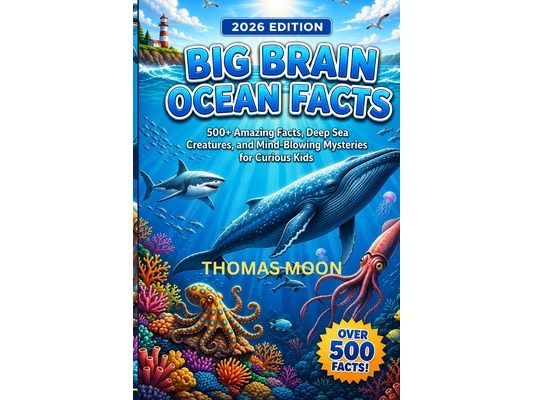 Big Brain Ocean Facts: 500+ Amazing Facts, Deep Sea Creatures, and Mind-Blowing Mysteries for Curious Kids