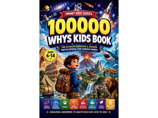 100000 Whys Kids Book: The Big Questions Encyclopedia for Smart and Curious Kids' Guide to How Things Work, Space, Science, Nature and Everything in B
