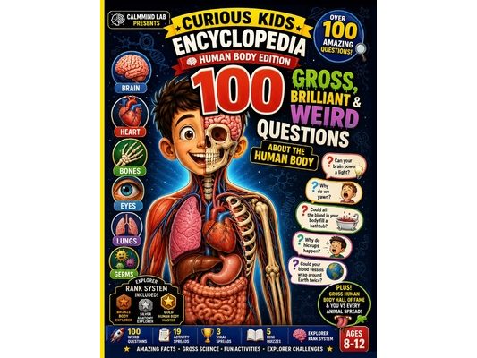 Curious Kids Encyclopedia: Human body Edition: 100 Gross, Brilliant & Weird Questions About the Human Body for Curious Minds Ages 8-12