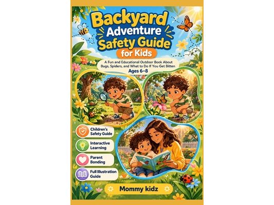 Backyard Adventure Safety Guide for Kids: A Fun and Educational Outdoor Book About Bugs, Spiders, and What to Do If You Get Bitten. Ages 6-8