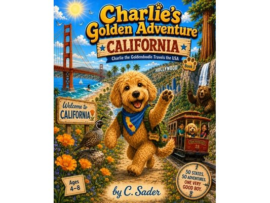 Charlie's Golden Adventure - California: Charlie the Goldendoodle Travels the USA