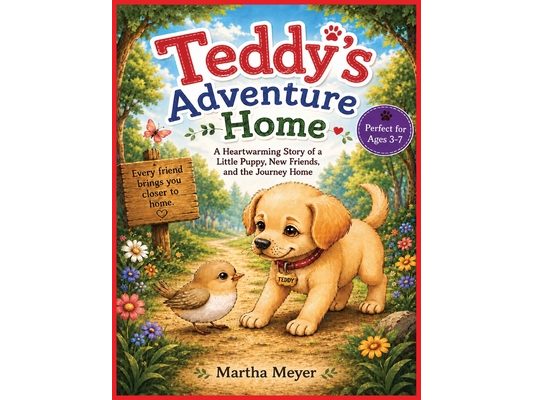 Teddy's Adventure Home: A Heartwarming Story of a Little Puppy, New Friends, and the Journey Home Picture Book Perfect for Ages 3-7 8.5 x 11 Inches 38