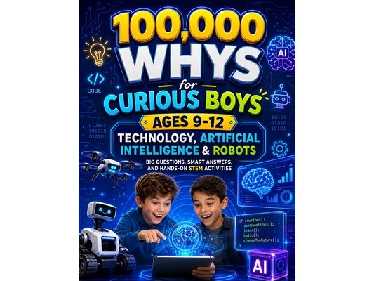100,000 Whys: Technology, Artificial Intelligence & Robots, Big Questions, Smart Answers, and Hands-On STEM Activities for Curious Boys Ages 9-12