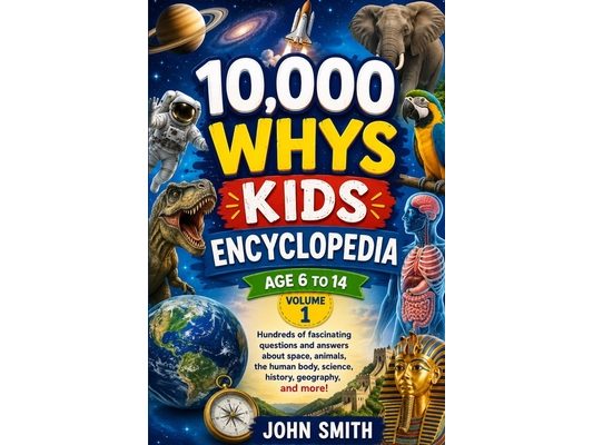 10,000 WHYS KIDS ENCYCLOPEDIA Ages 6 to 14, Volume One: Hundreds of fascinating questions and answers about space, animals, the human body, science, h