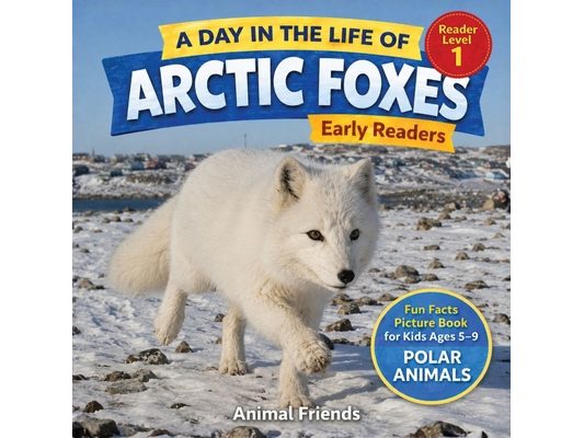 Arctic Foxes: A Day in the Life of an Arctic Fox for Kids: Fun Facts Nonfiction Picture Book for Early Readers, Classrooms, and Homeschool Kids Ages 5