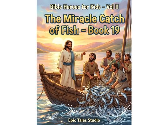 Bible Heroes for Kids - Vol II: The Miracle Catch of Fish - Book 19: A Heartwarming Bible Adventure About Trusting Jesus and Seeing Miracles