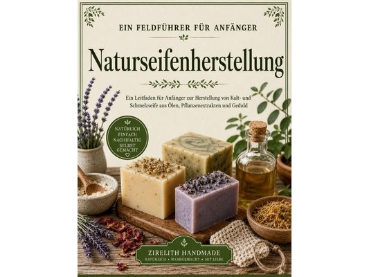 Naturseifenherstellung: Ein Leitfaden für Anfänger zur Herstellung von Kalt- und Schmelzseife aus Ölen, Pflanzenextrakten und Geduld