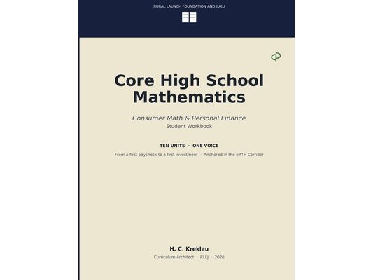 Core High School Mathematics: Consumer Math & Personal Finance