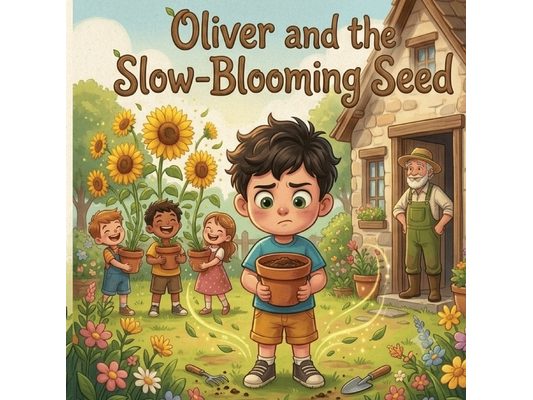 Oliver and the Slow-Blooming Seed: A Heartwarming Children's Book About Patience and Perseverance Perfect for Kids Ages 5-8, Parents, and Teachers (8.