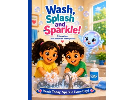 Wash, Splash, and Sparkle!: A Fun Hand Washing Story for Kids Ages 3-7: Teaching Healthy Habits, Hygiene, and Germ Prevention Through a Fun Adventure