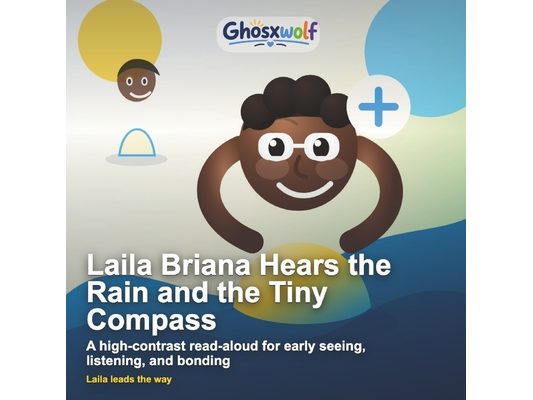 Laila Briana Hears the Rain and the Tiny Compass: A high-contrast read-aloud for early seeing, listening, and bonding