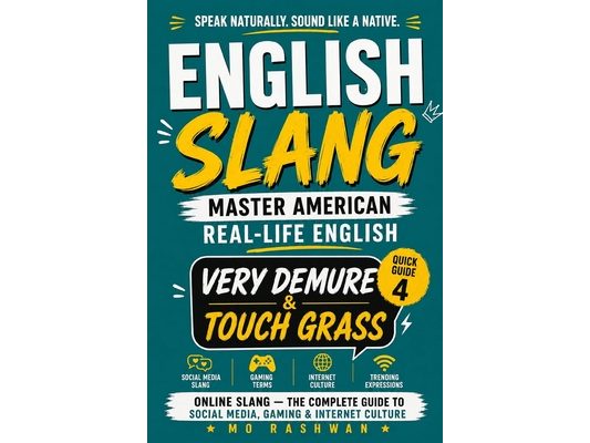 English Slang: Master American Real-Life English - Quick Guide 4: Very Demure & Touch Grass: Master Social Media Slang, Gaming Terms, Reddit Culture,
