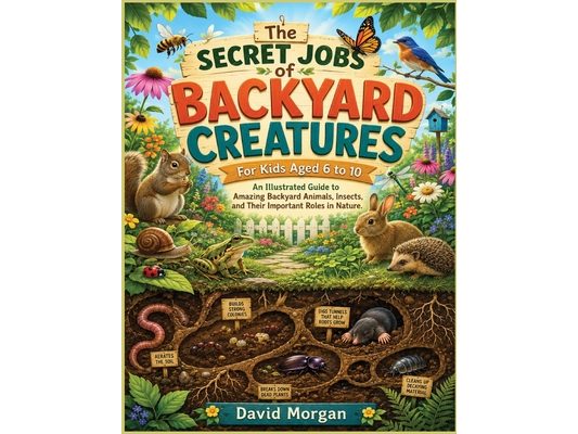 The Secret Jobs of Backyard Creatures For Kids Aged 6 to 10: An Illustrated Guide to Amazing Insects, Birds, Bugs, and Small Animals That Keep Backyar