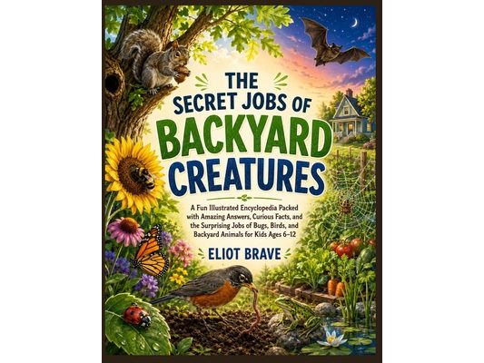The Secret Jobs Of Backyard Creatures: A Fun Illustrated Encyclopedia Packed with Amazing Answers, Curious Facts, and the Surprising Jobs of Bugs, Bir
