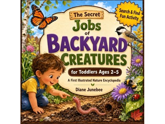 The Secret Jobs of Backyard Creatures for Toddlers Ages 2-5: My First Illustrated Nature Encyclopedia to Identify and Learn About Tiny Backyard Animal
