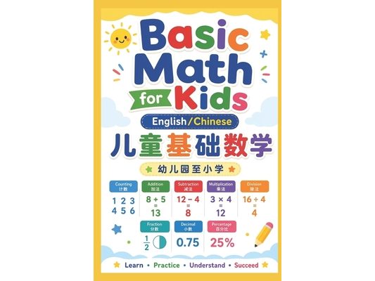 Basic Math for Kids (English/Chinese): Kindergarten to Elementary School 儿童基础数学 幼儿园