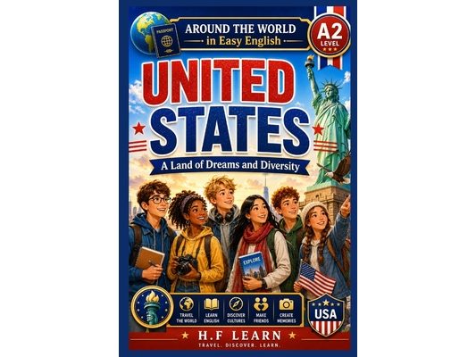 Around the World in Easy English: United States - A Land of Dreams and Diversity: An Exciting English Learning Adventure for Teenagers and Beginners L