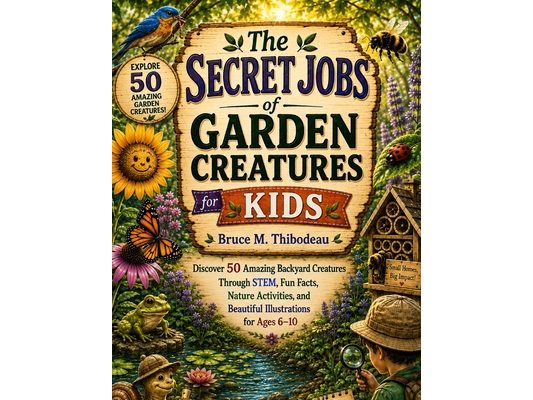 The Secret Jobs of Garden Creatures for Kids: Discover 50 Amazing Garden Creatures Through STEM, Fun Facts, Nature Activities, Hidden Picture Adventur