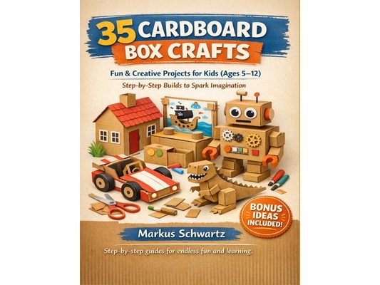 35 Cardboard Box Craft: Fun and Creative Cardboard Craft Projects for Kids: Easy, Step-by-Step Builds for All Ages (5-12) to Spark Imagination and Lea