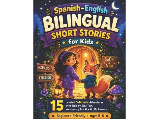Spanish-English Bilingual Short Stories for Kids: 15 Leveled 5-Minute Adventures with Side-by-Side Text, Power Phrases, Vocabulary Practice, Conversat