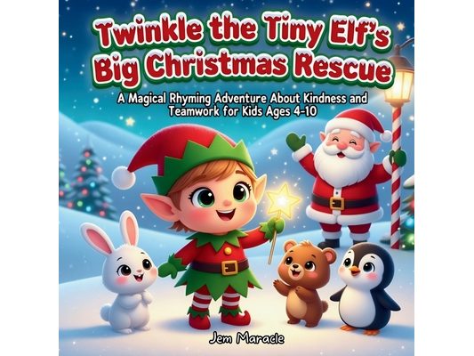 Twinkle the Tiny Elf's Big Christmas Rescue: A Magical Rhyming Adventure About Kindness and Teamwork for Kids Ages 4-10