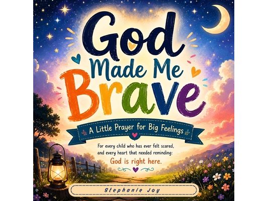 God made me brave. A little prayer for big feelings.: Bed time comfort book for kids ages 3-10