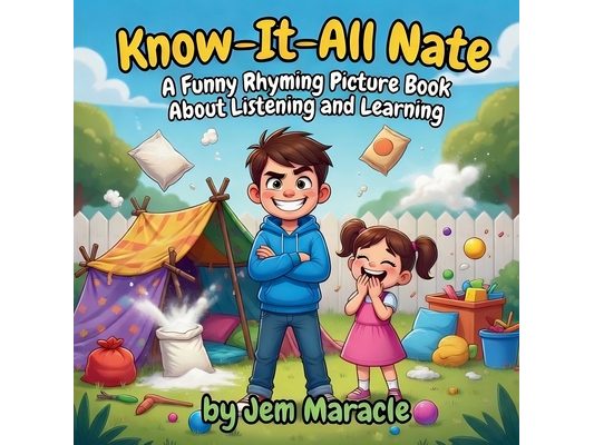 Know-It-All Nate: A Funny Rhyming Picture Book About Listening and Learning - Perfect for Kids Ages 4-10