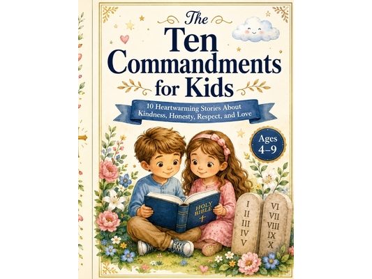 The Ten Commandments for Kids: 10 Heartwarming Bible Stories About Kindness, Honesty, Respect, and Love - ages 4-9