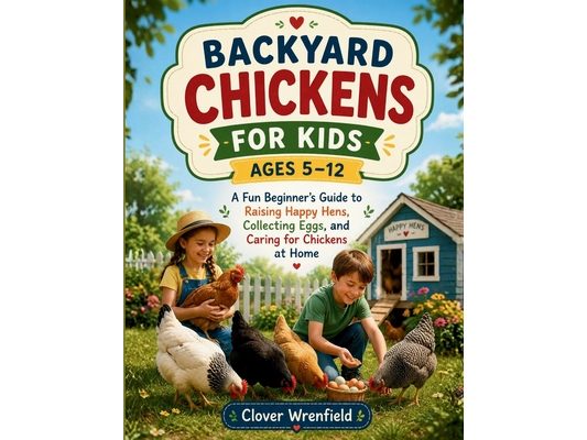 Backyard Chickens for Kids Ages 5-12: A Fun Beginner's Guide to Raising Happy Hens, Collecting Eggs, and Caring for Chickens at Home