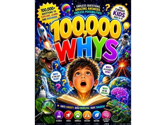 100000 Whys: Amazing Answers to Every Question About Science, Nature, Space, Animals, and the Human Body - For Curious Kids Ages 6-12