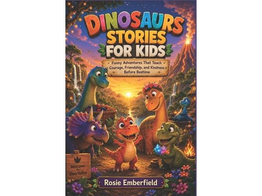 Dinosaurs Stories for Kids: Funny Adventures That Teach Courage, Friendship and Kindness Before Bedtime