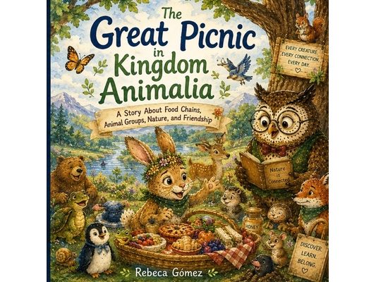 The Great Picnic in Kingdom Animalia: A Story About Food Chains, Animal Groups, Nature, and Friendship