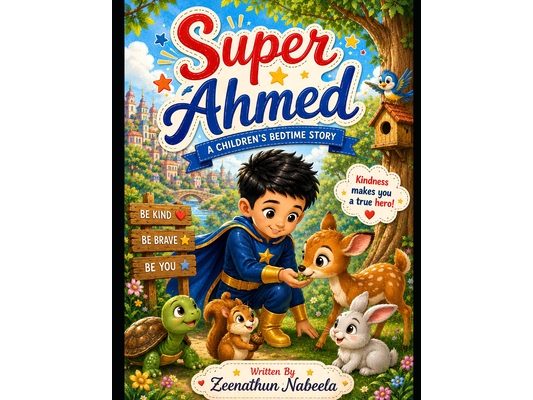 Super Ahmed: A Children's Bedtime Story: A Fun and Heartwarming Adventure Story for Kids Ages 3-7 Featuring Wild Animals, Big Machines, Courage, Frien