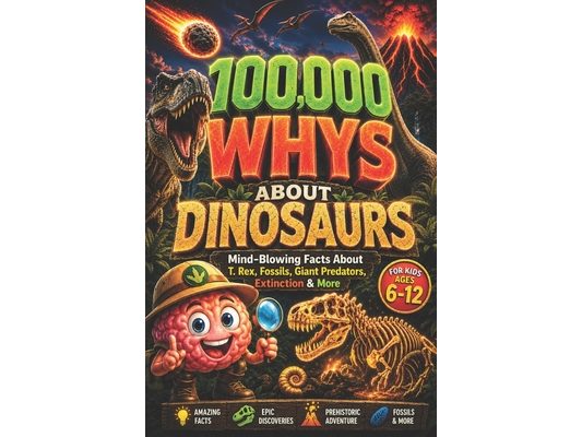 100,000 WHYS About Dinosaurs: Mind-Blowing Facts About T. Rex, Fossils, Giant Predators, Extinction & More, 100000 whys kids book, encyclopedia for ki