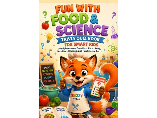 Fun With Food & Science Trivia Quiz Book for Smart Kids: Multiple-Answer Questions About Food, Nutrition, Cooking, and Fun Science Facts
