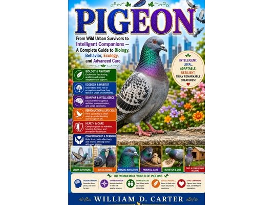 Pigeon: From Wild Urban Survivors to Intelligent Companions - A Complete Guide to Biology, Behavior, Ecology, and Advanced Care