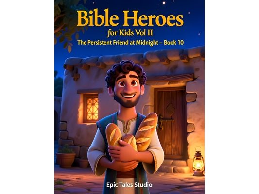 Bible Heroes for Kids Vol II: The Persistent Friend at Midnight - Book 10: A Gentle Christian Bedtime Story for Kids About Trusting God and Helping Ot