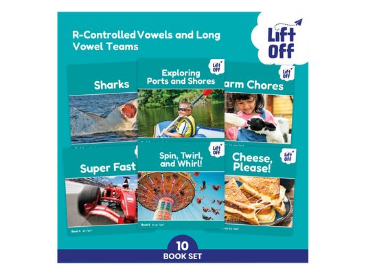 Phonic Books Lift Off Readers R Controlled Vowels and Long Vowel Teams