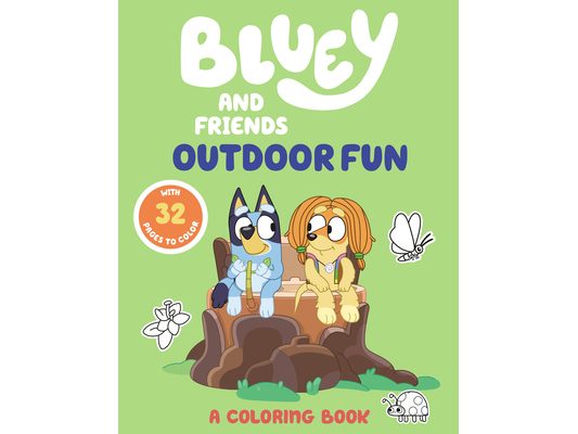 Bluey and Friends: Outdoor Fun: A Coloring Book