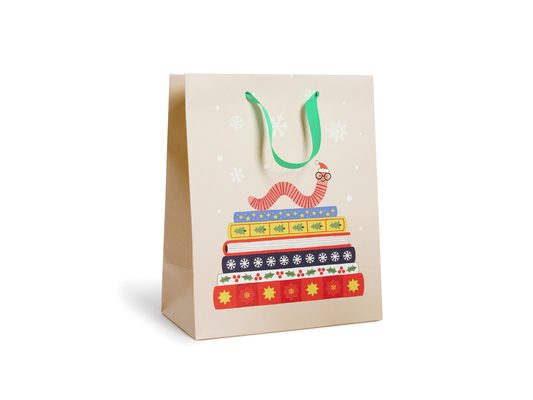 Holiday Bookworm Gift Bag (Large)