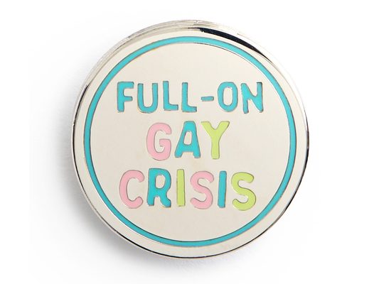 Heartstopper: Full-On Gay Crisis Enamel Pin