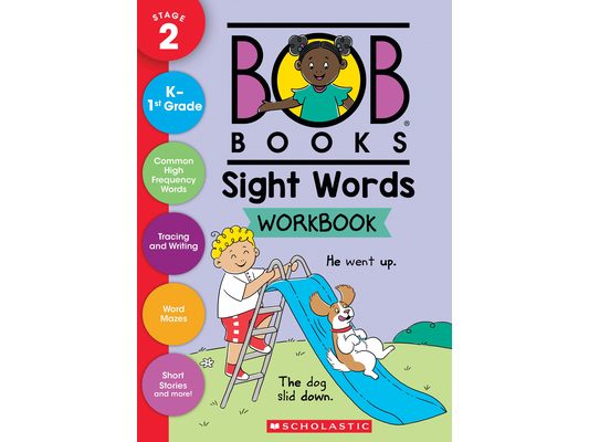 Bob Books - Sight Words Workbook Phonics, Writing Practice, Ages 4 and Up, Kindergarten, First Grade (Stage 2: Emerging Reader)
