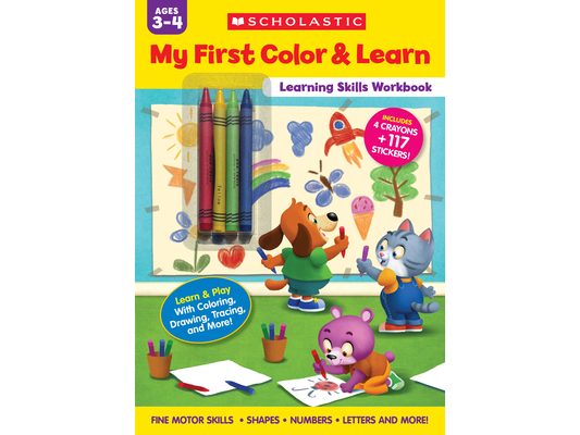 My First Color & Learn Learning Skills Workbook