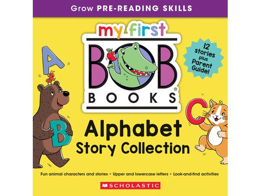 My First Bob Books - Alphabet Story Collection Bind-Up Phonics, Letter Sounds, Ages 3 and Up, Pre-K (Reading Readiness)