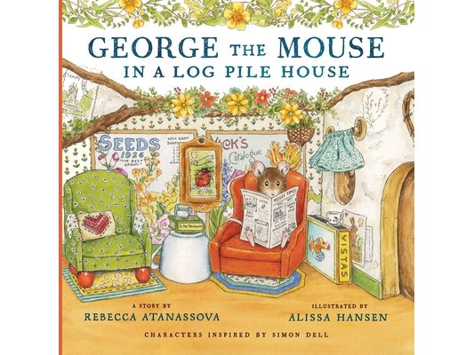 George the Mouse in a Log Pile House