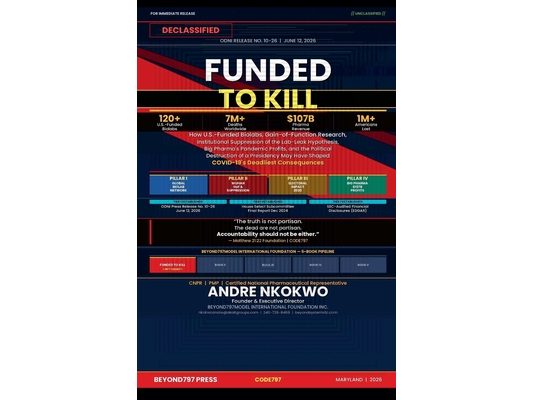 FUNDED TO KILL U.S.-Funded Biolabs, Research, Big Pharma's Pandemic Profits, and the Political Destruction of a Presidency May Have Shaped COVID-19's