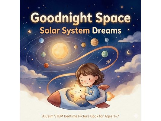 Goodnight Space: Solar System Dreams: A Calm STEM Bedtime Picture Book About the Sun, Planets, and Moons for Kids Ages 3-7