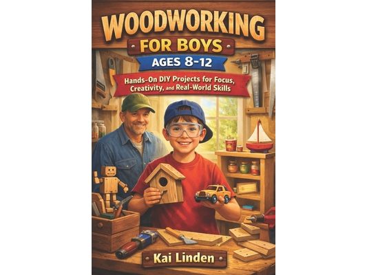 Woodworking for Boys Ages 8-12: Hands-On DIY Projects for Focus, Creativity, and Real-World Skills