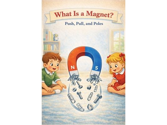 What Is a Magnet? - Push, Pull, and Poles: A Kid-Friendly Science Book About Magnetism, Invisible Forces, Attraction, Repulsion, and How Magnets Work